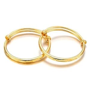 Plain Baby Bangle - Gold Plated