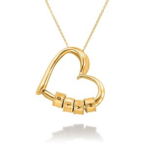 Mary Mother Heart Pendant With Chain