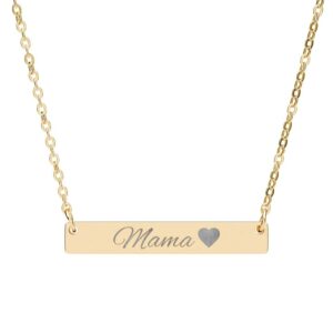 Name Plate Engraved Necklace