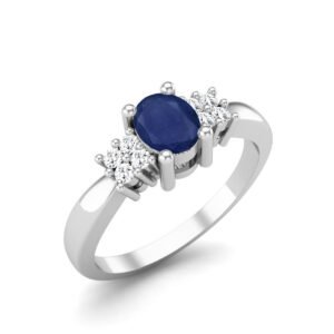 Anika Natural Blue Sapphire Ring