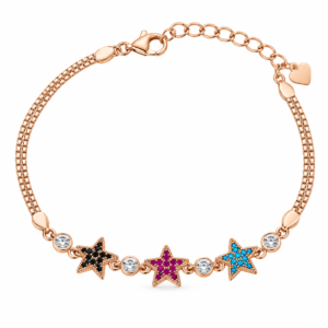 Rose-Gold Star Charm Bracelet