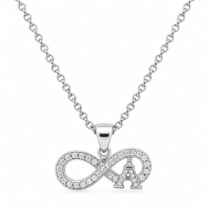 Infinity and Paris Pendant with Chain