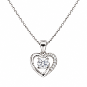 Silver Heart Pendant with Chain