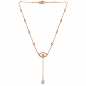 Rose Gold - Evil Eye Necklace