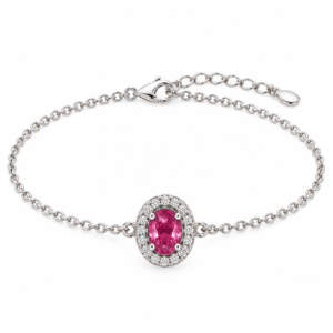 Elegant Oval Silver Bracelet