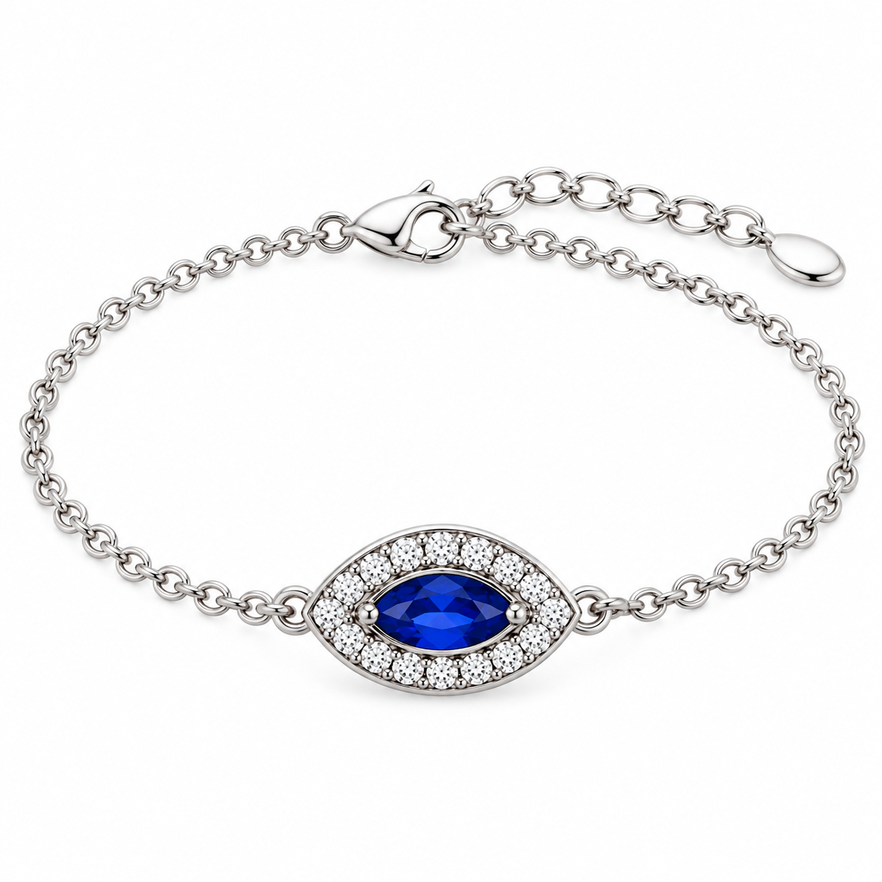 Sapphire Evil Eye Bracelet Product Shot
